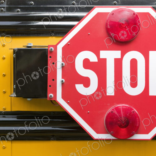 Stop Sign on School Bus