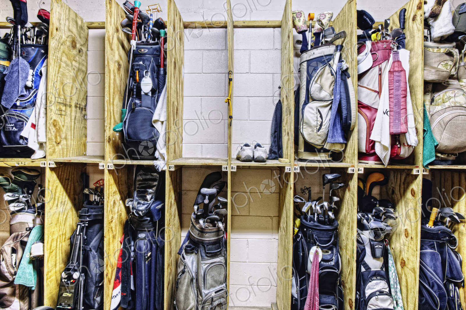 Storage Room for Golf Clubs