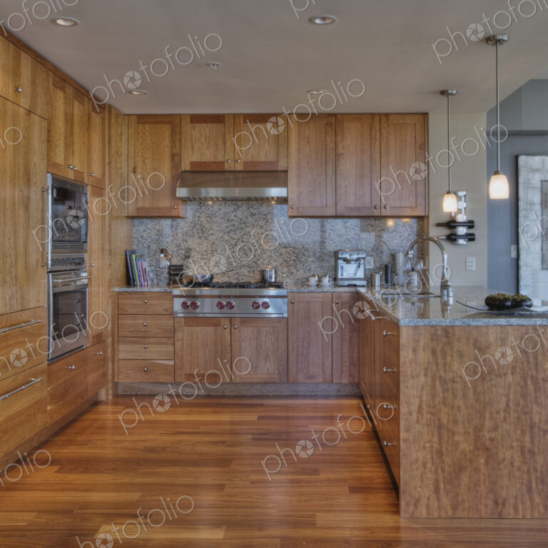 Stove in Luxury Kitchen