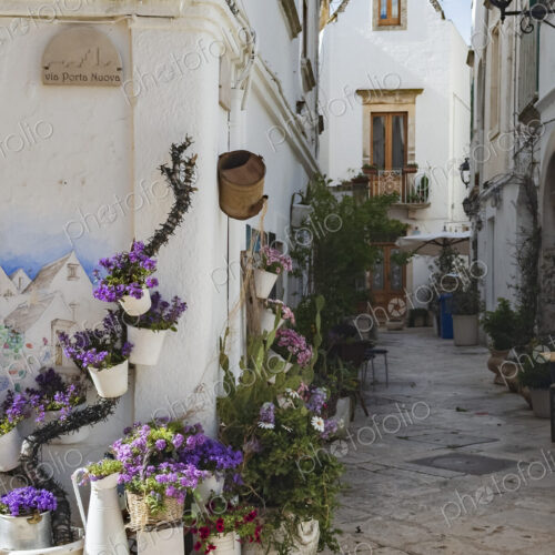 Street Scene in Locorotondo, Puglia Street Scene in Locorotondo, Puglia