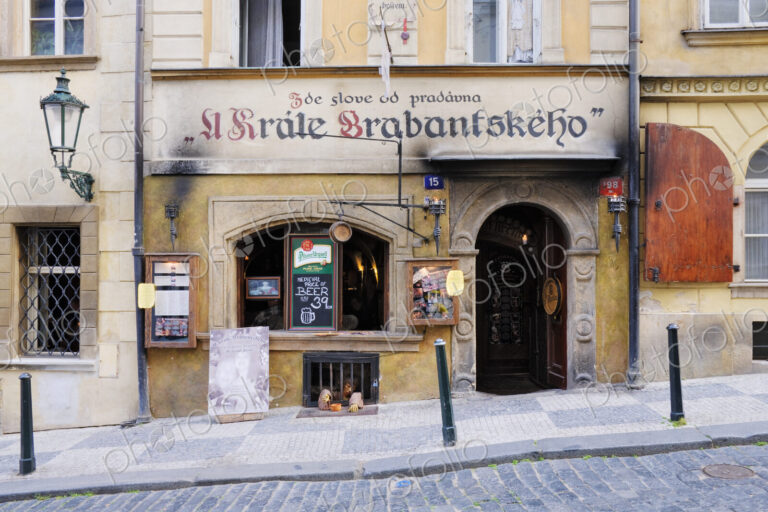 Street View of a Bar in Prague