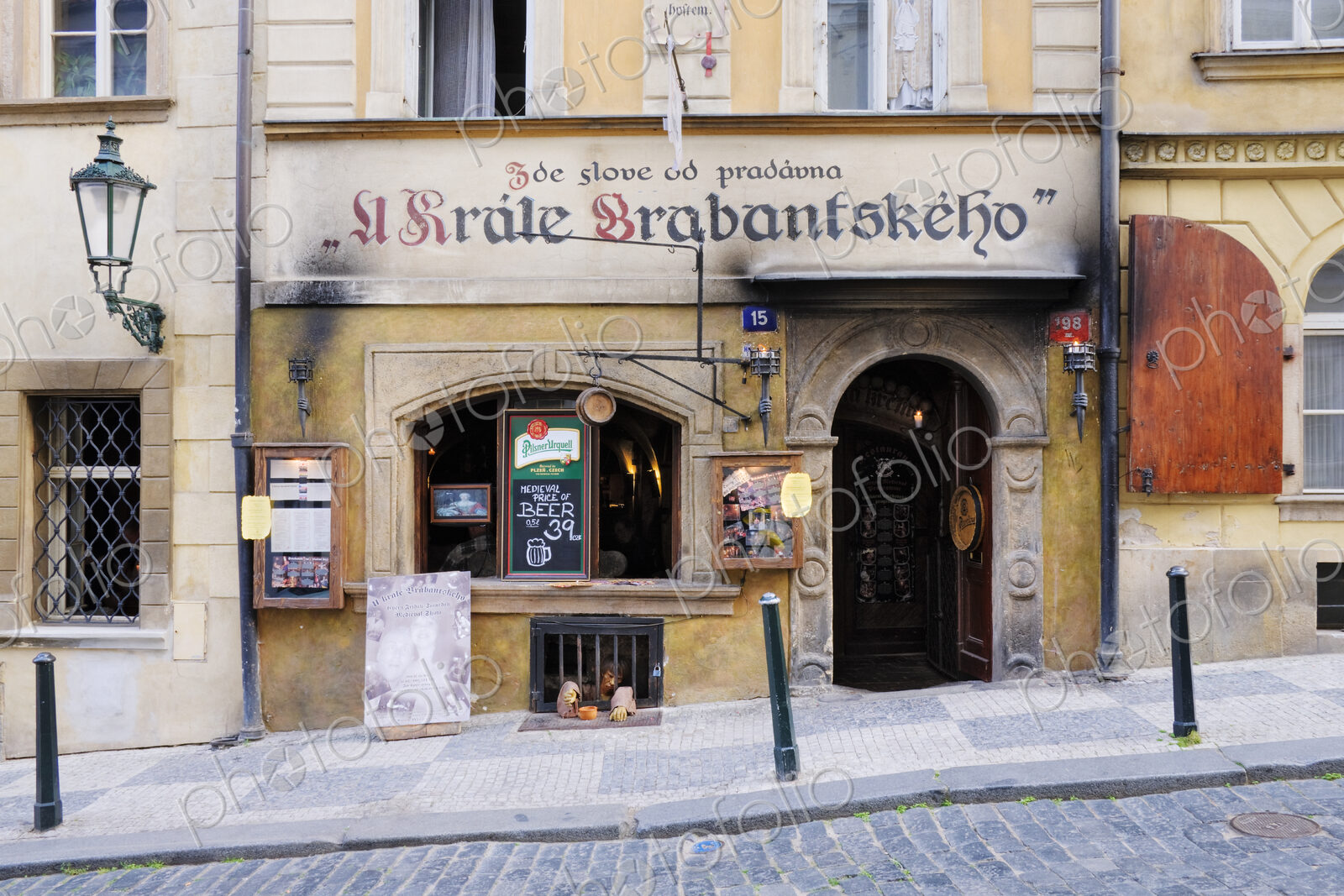 Street View of a Bar in Prague