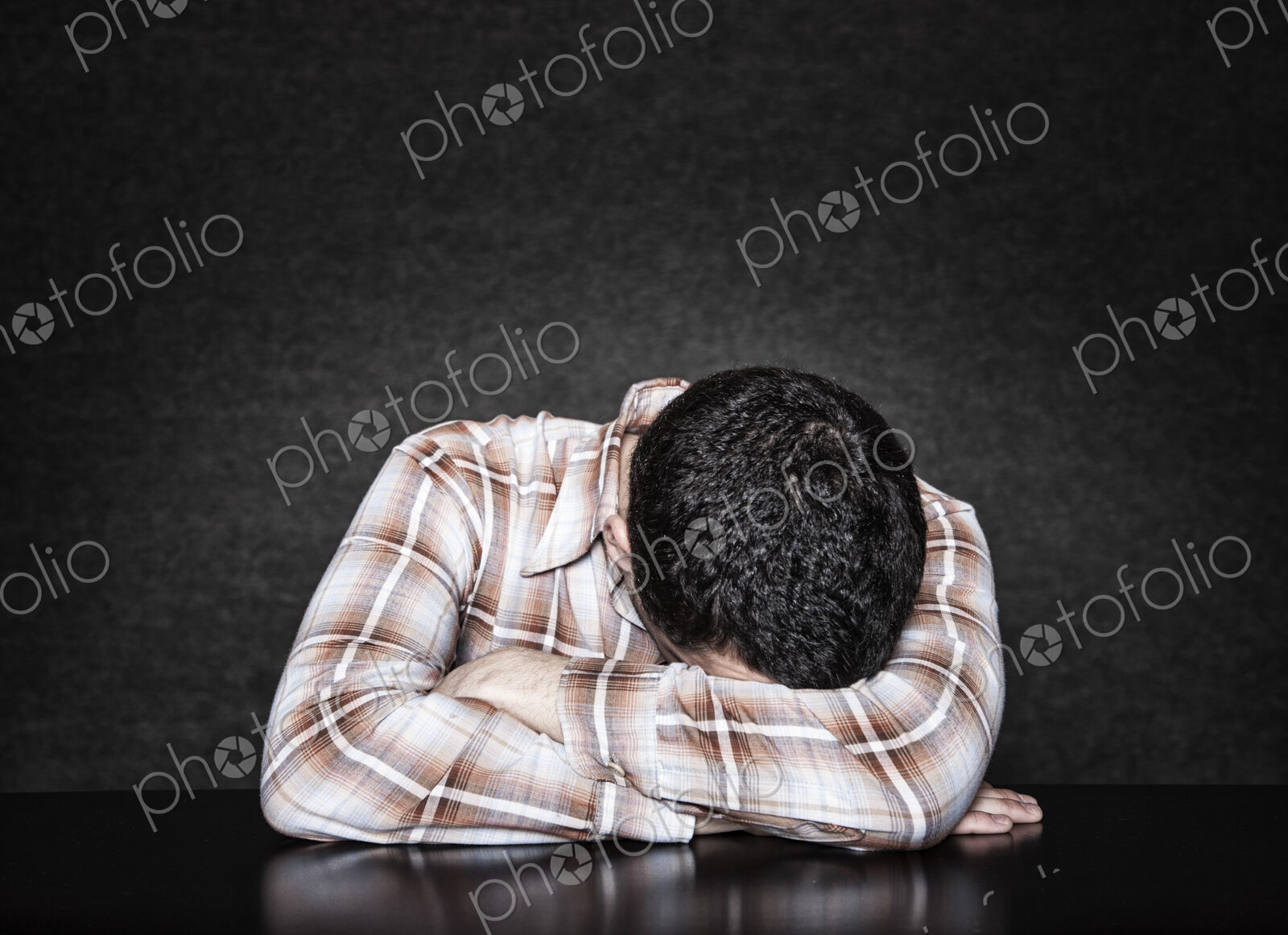 Studio portrait of Hispanic man actor