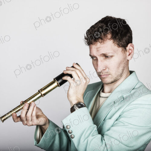 Studio portrait of a caucasian man actor.