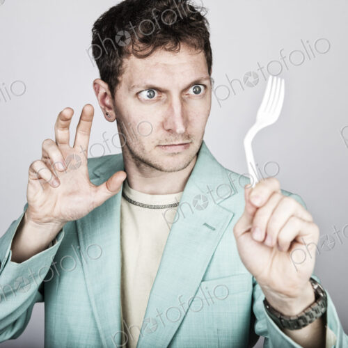 Studio portrait of a caucasian man actor.