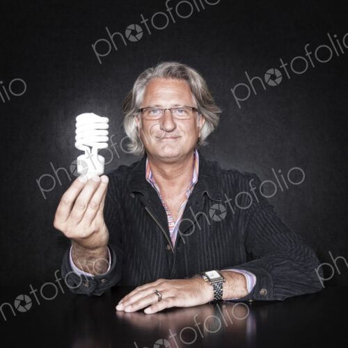 Studio portrait of caucasian man actor.
