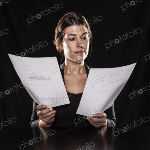 Studio portraits of caucasian woman holding props Studio portraits of caucasian woman holding props