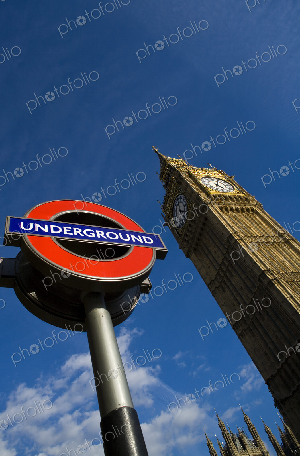 Subway Sign and Big Ben
