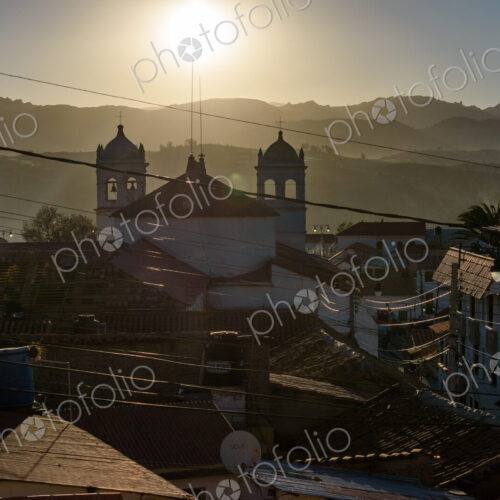 Sucre, the capital city of Bolivia, the silhouette of the 17th century Monastery of La… Sucre, the capital city of Bolivia, the silhouette of the 17th century Monastery of La…