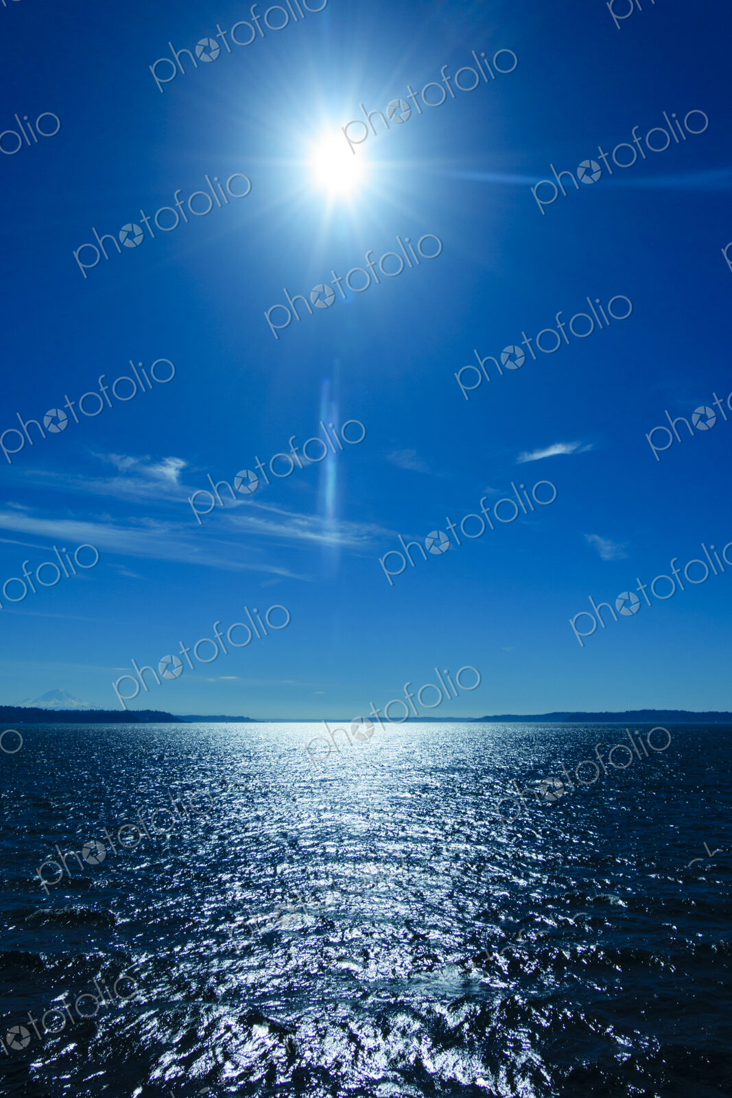 Sun over Puget Sound, Seattle, WA, USA