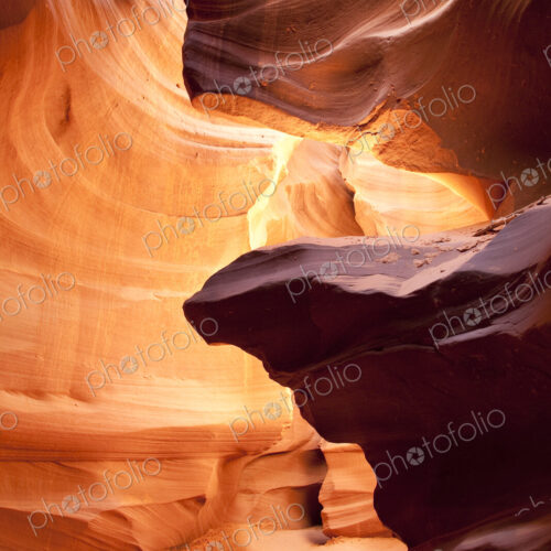 Sunlight through rock formations in Antelope Canyon, Page, Arizona, United States