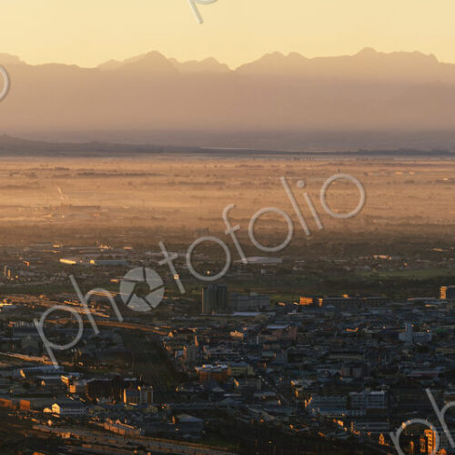 Sunrise over the Cape Flats Sunrise over the Cape Flats