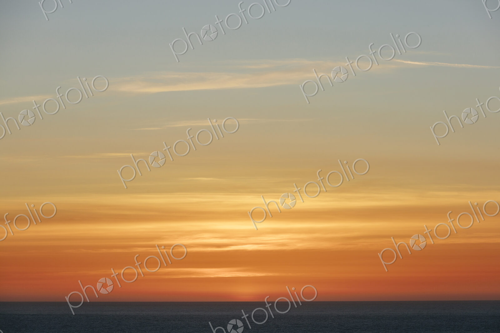 Sunset over Pacific Ocean