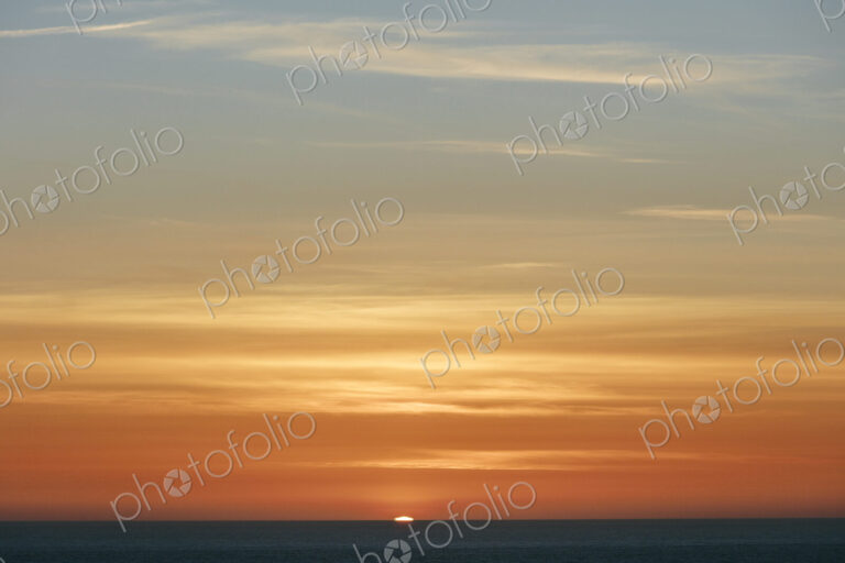 Sunset over Pacific Ocean