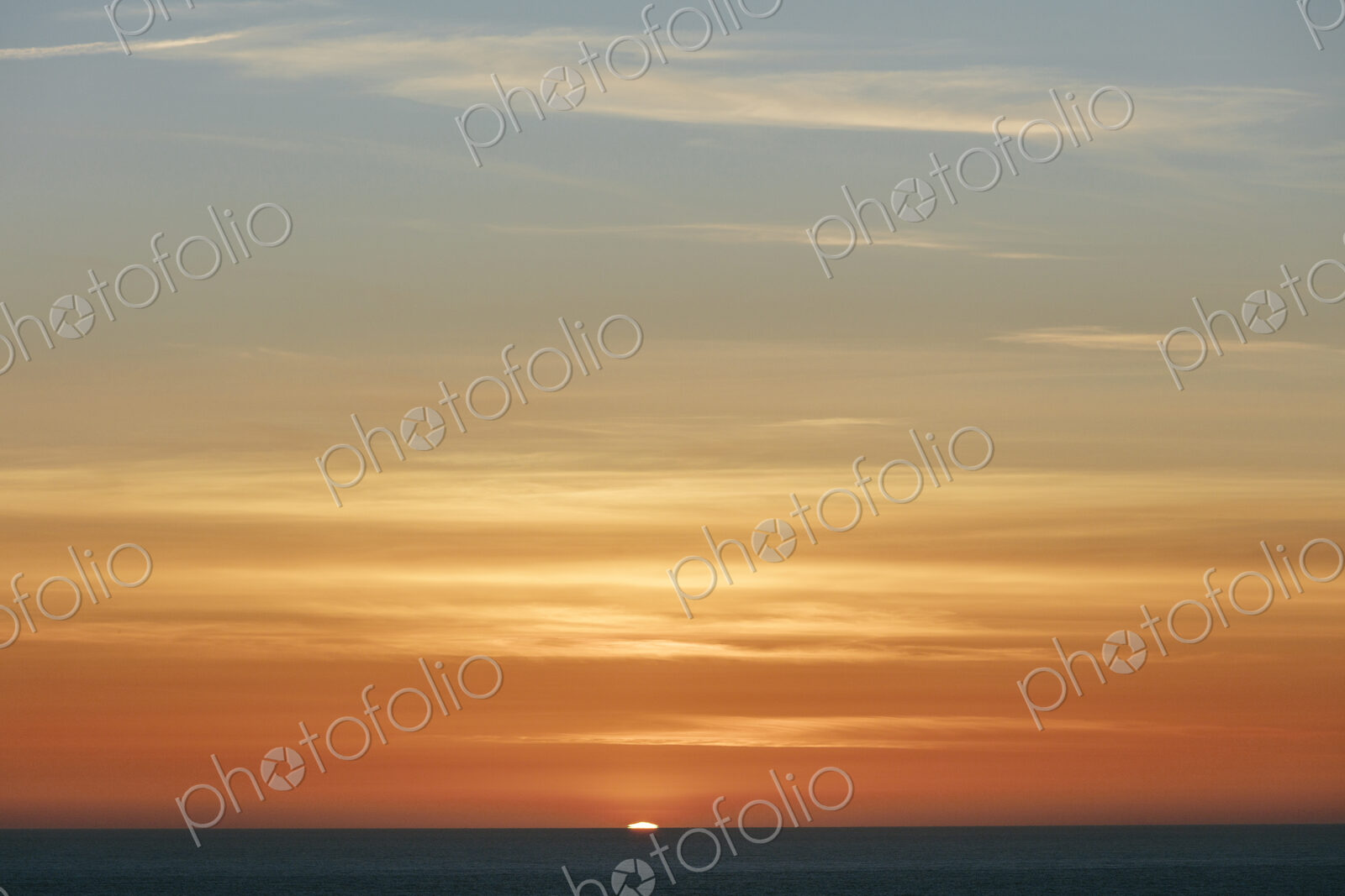 Sunset over Pacific Ocean
