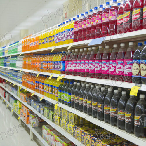 Supermarket Shelves and Aisle Supermarket Shelves and Aisle