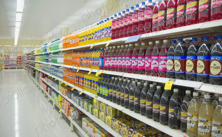 Supermarket Shelves and Aisle