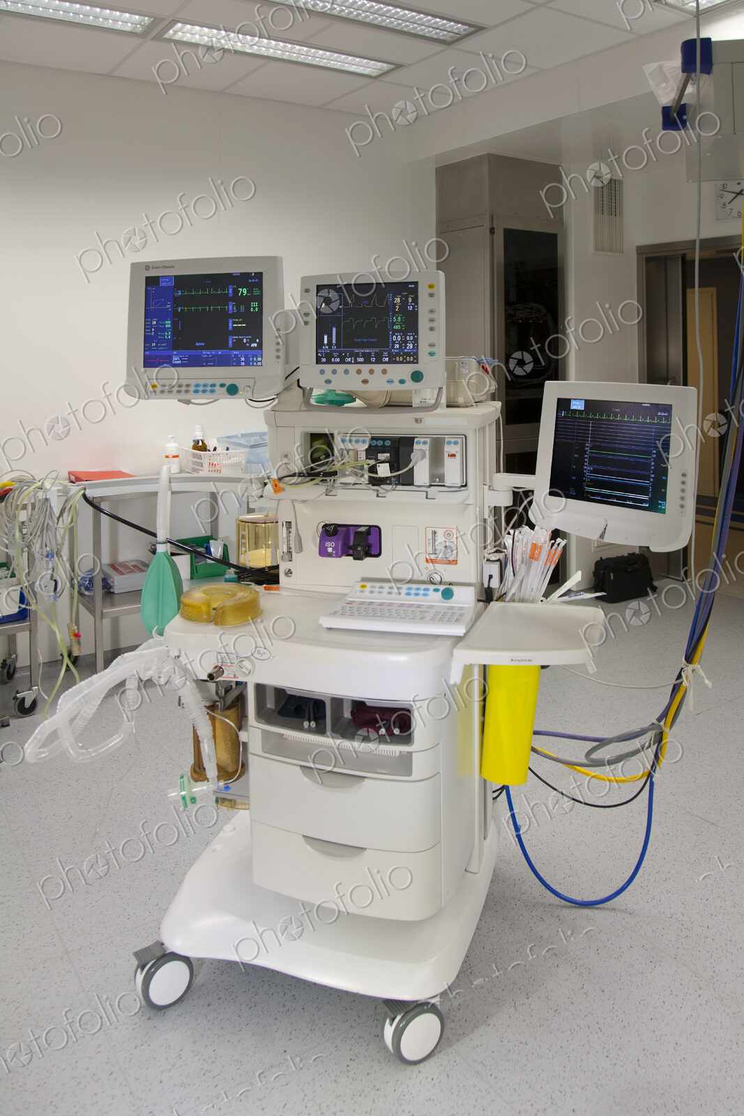 Surgical support equipment, anaesthesia equipment, trolley, instrument trays,and…