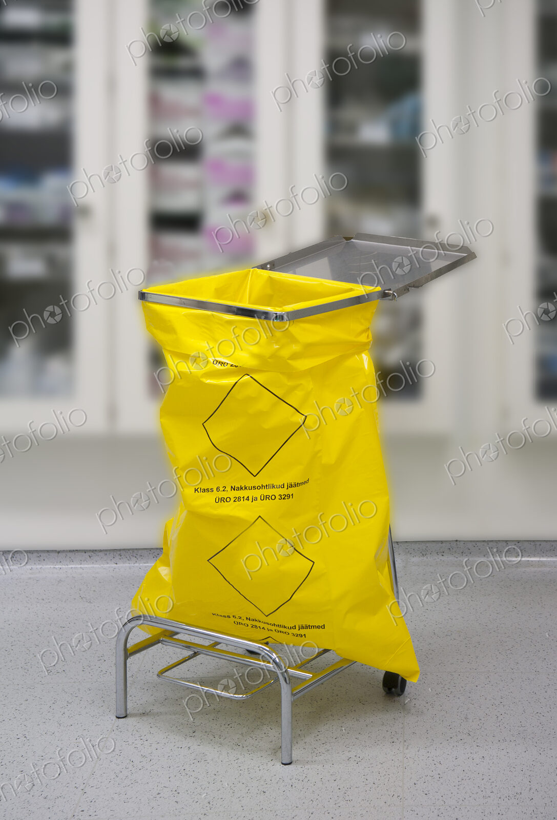 Surgical support equipment, medical surgical yellow waste bags, trays and storage in…