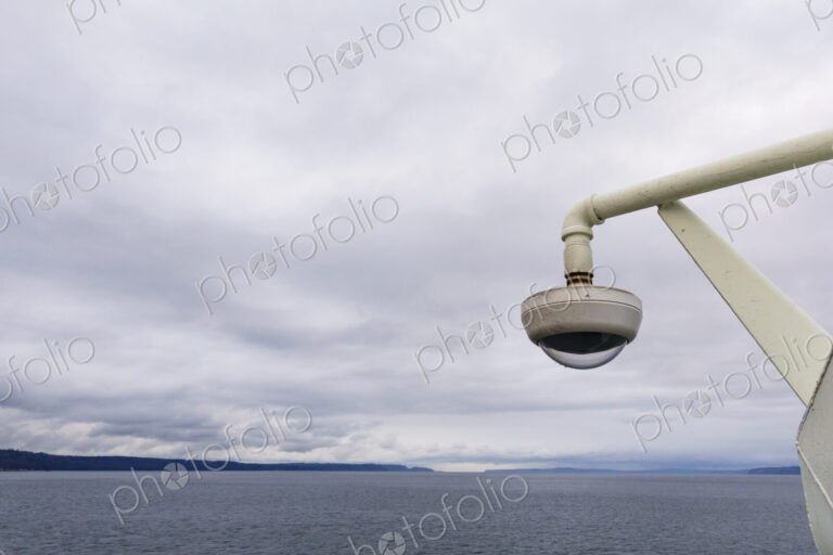 Surveillance camera on Washington State Ferry, Seattle, WA USA