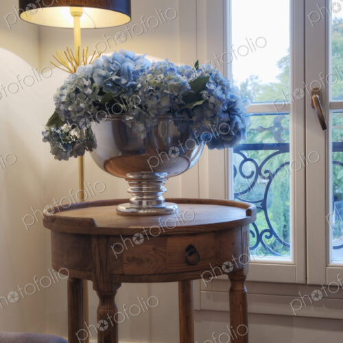 Table With Silver Bowl