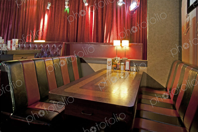 Table and Booths at an Americana Diner