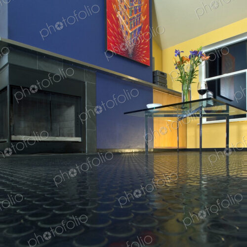 Table and Fireplace Table and Fireplace