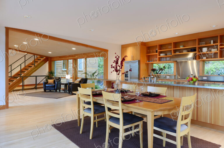 Table and chairs in dining room