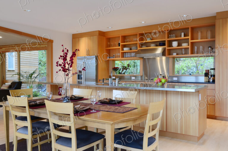 Table and chairs in kitchen
