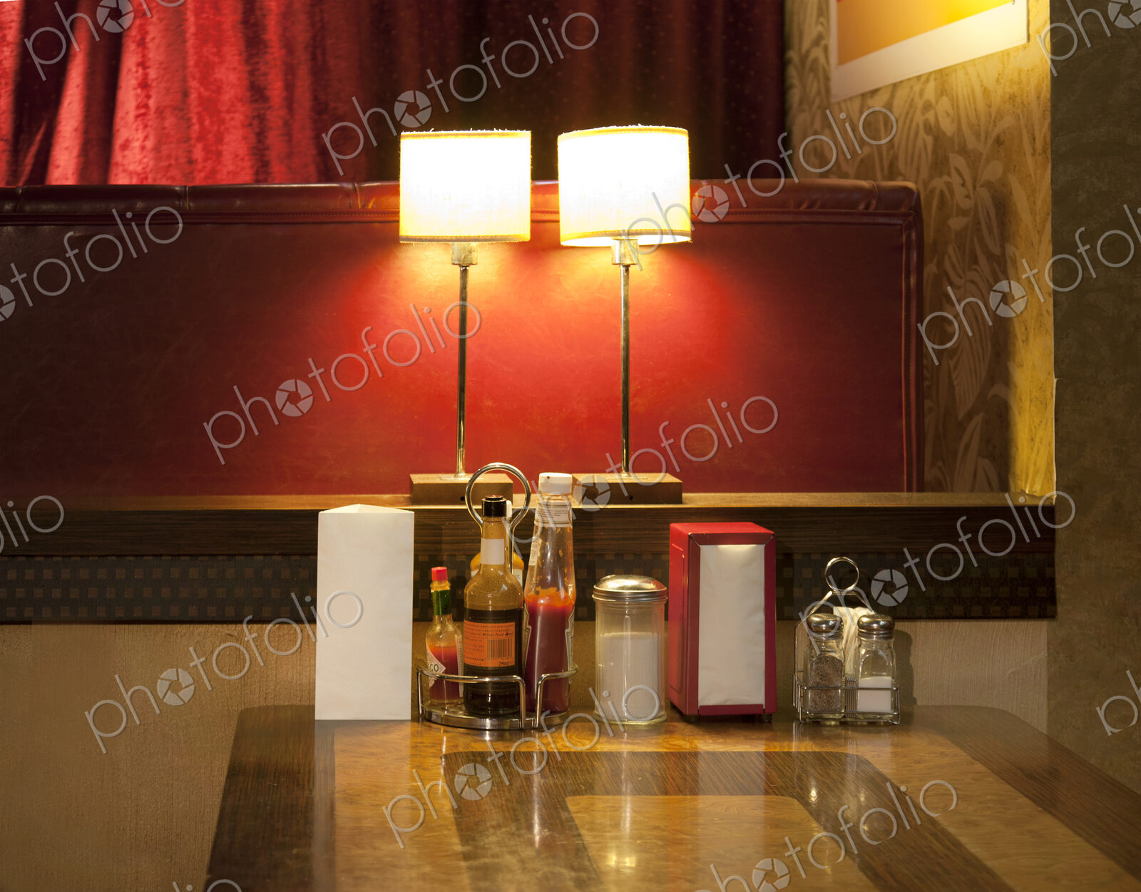 Table at an Americana Diner