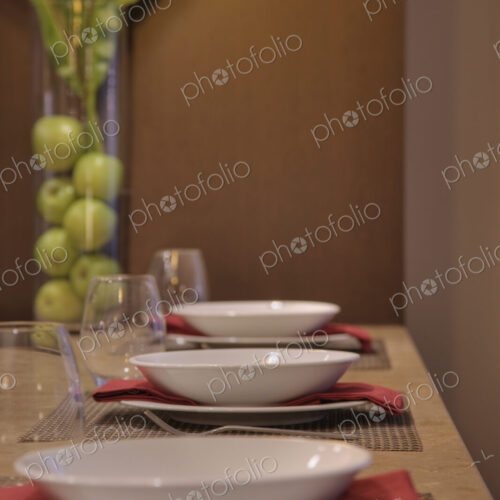 Table laid in restaurant. Table laid in restaurant.