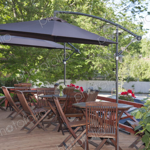 Tables and Chairs on Hotel Deck