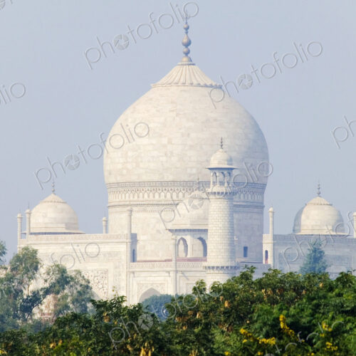 Taj Mahal dome and minarets. Taj Mahal dome and minarets.