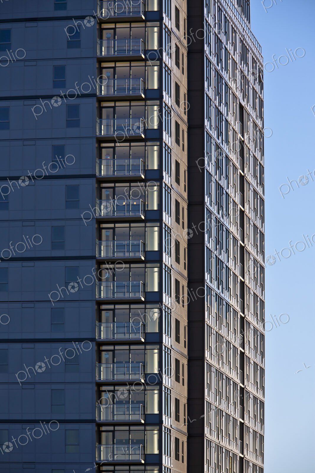 Tall Building with Outdoor Decks
