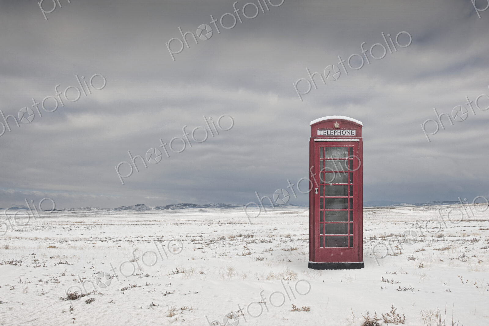 Telephone Box in Remote Location