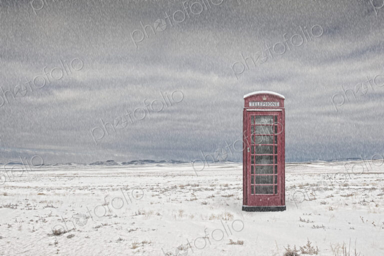 Telephone Box in Remote Location