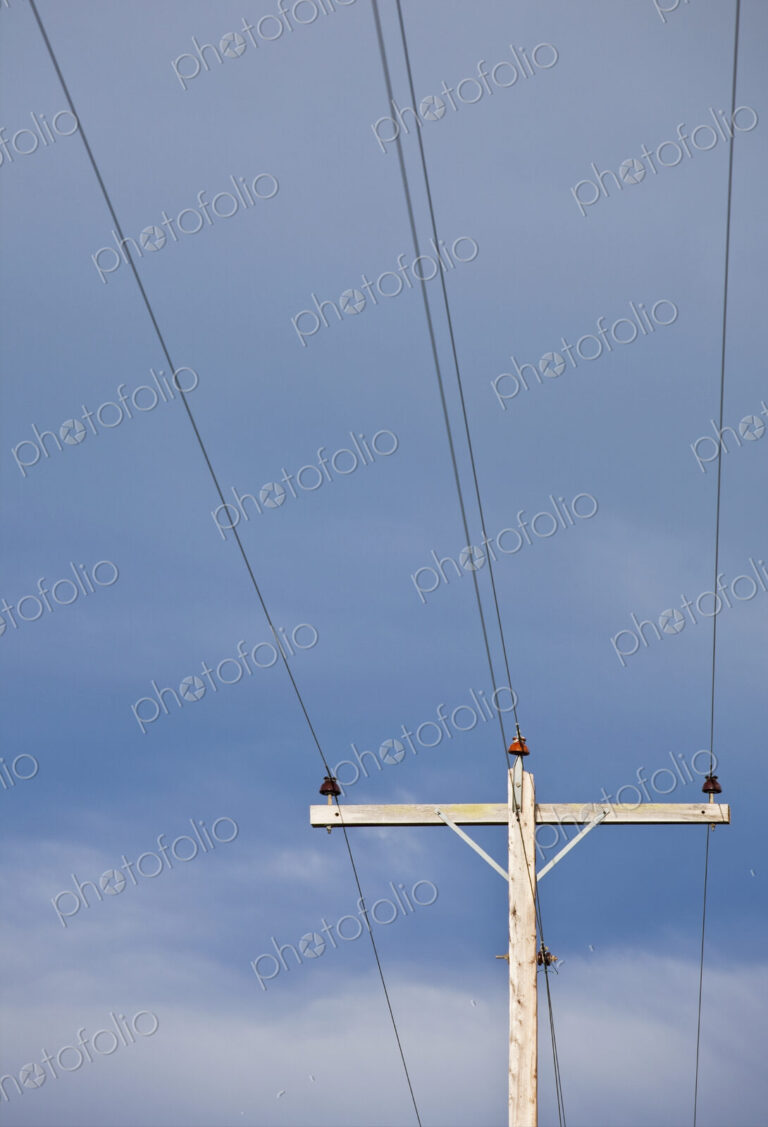 Telephone Pole Against the Sky