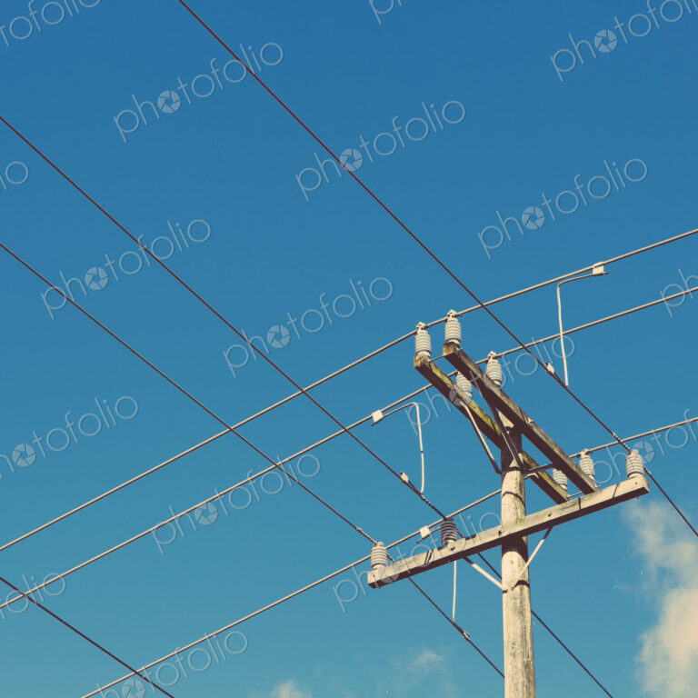 Telephone pole and power lines, Seattle