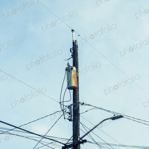 Telephone pole and power lines, Seattle Telephone pole and power lines, Seattle