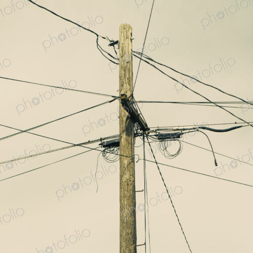 Telephone pole and power lines, Seattle Telephone pole and power lines, Seattle