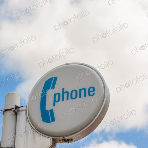 Telephone sign, USA