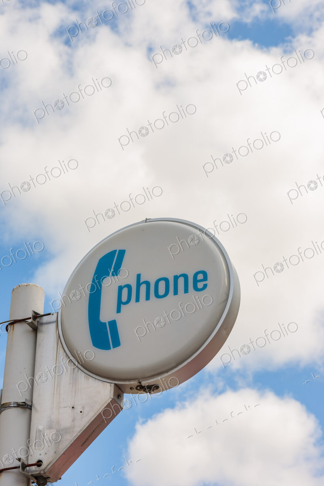 Telephone sign, USA