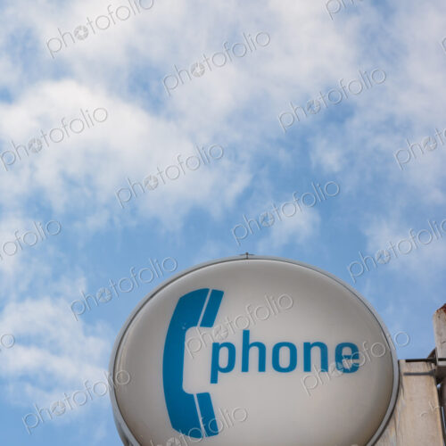 Telephone sign, USA