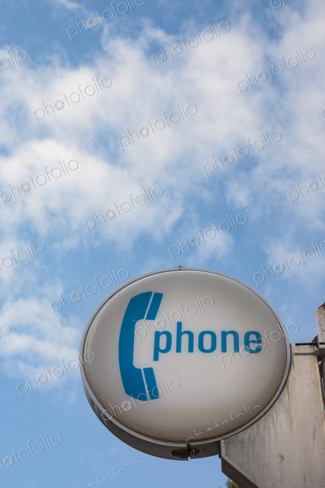 Telephone sign, USA