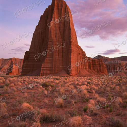 Temple of the Sun and Temple of the Moon, in the national park at Capitol Reef in Utah. Temple of the Sun and Temple of the Moon, in the national park at Capitol Reef in Utah.