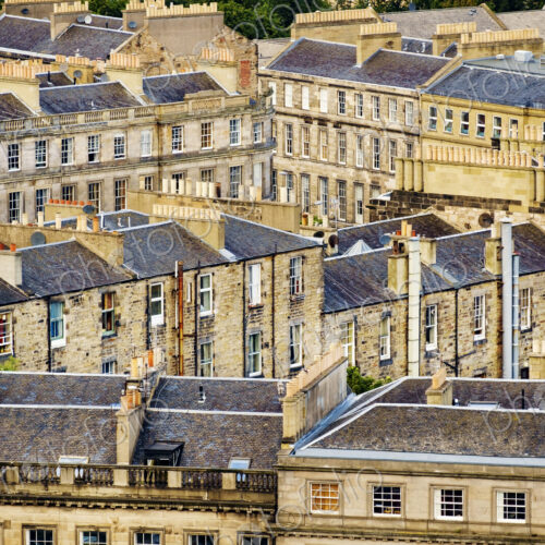 Tenement stone buildings in Edinburgh. Tenement stone buildings in Edinburgh.