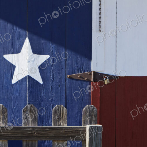 Texas Flag Painted on a House Texas Flag Painted on a House