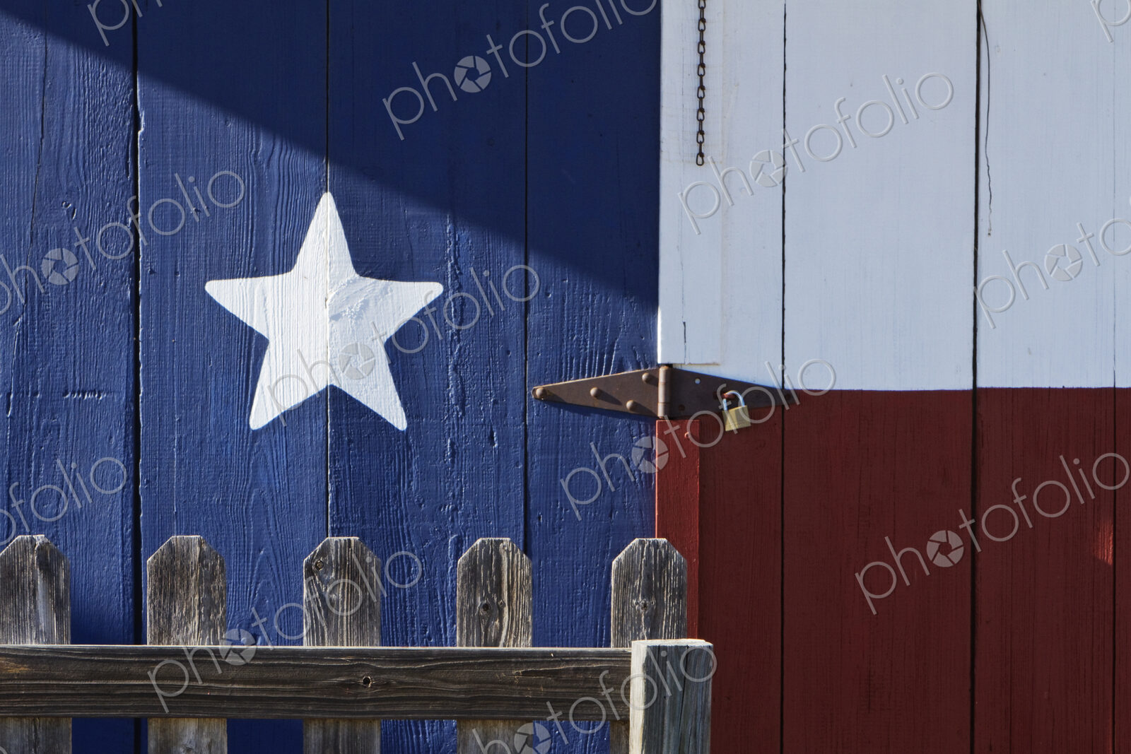 Texas Flag Painted on a House