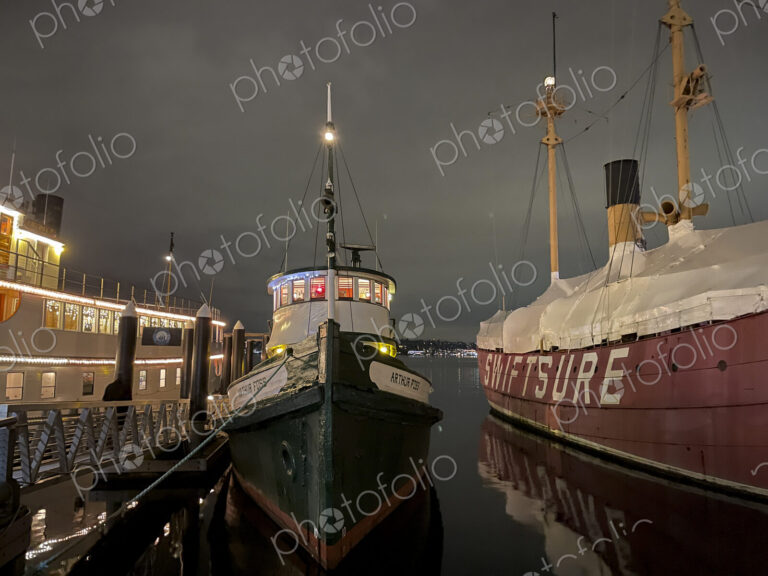 The Arthur Foss tug moored at Northwest Seaport, MOHAI, Seattle, WA USA