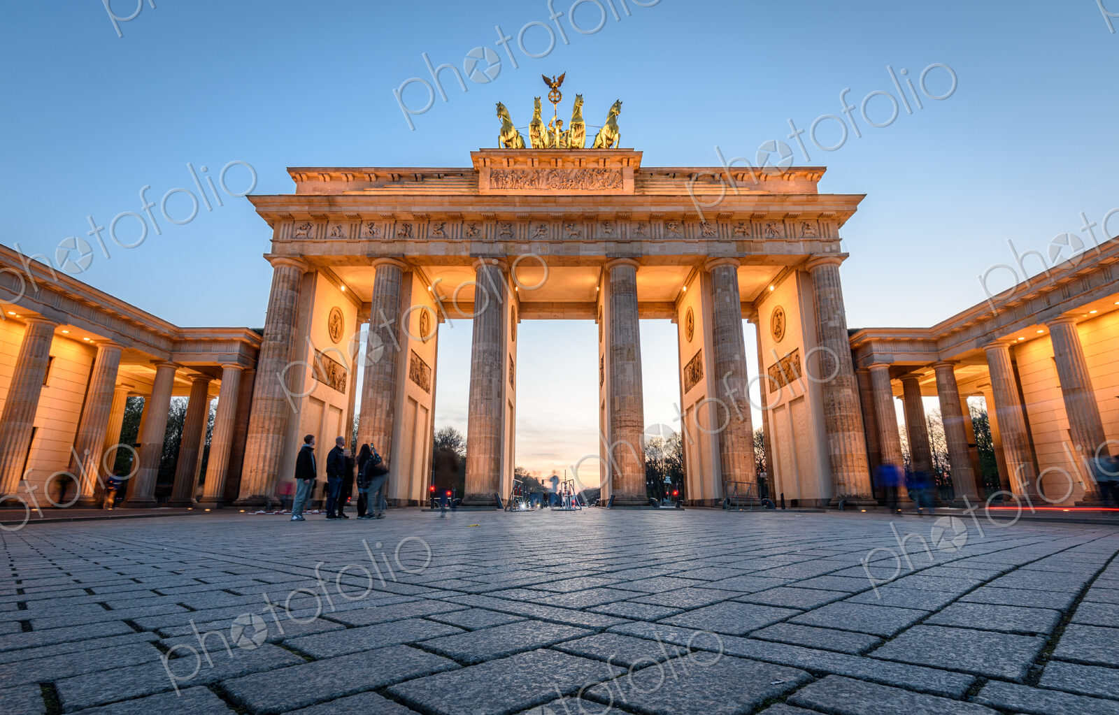 The Brandenburg Gate in Berlin, Germany.